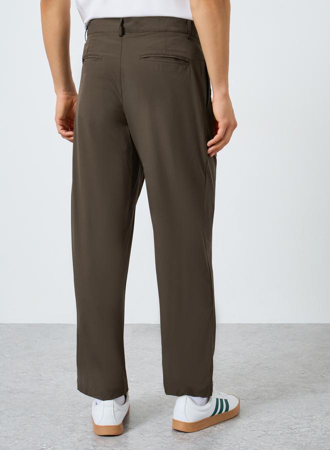 ستايلي بنطلون رجالي بقصة مريحة سادة - Image 4